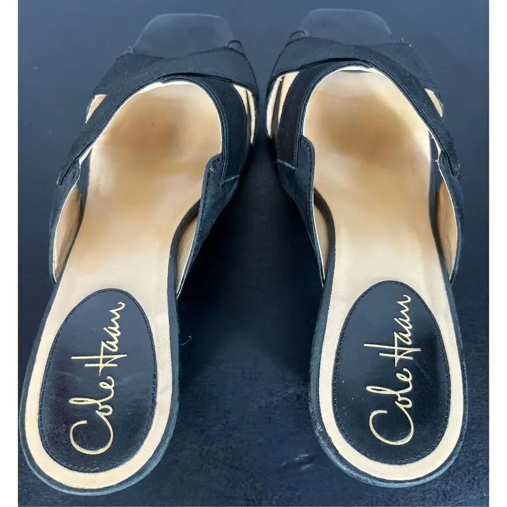 Cole Haan Air Lyric Slide Black Leather